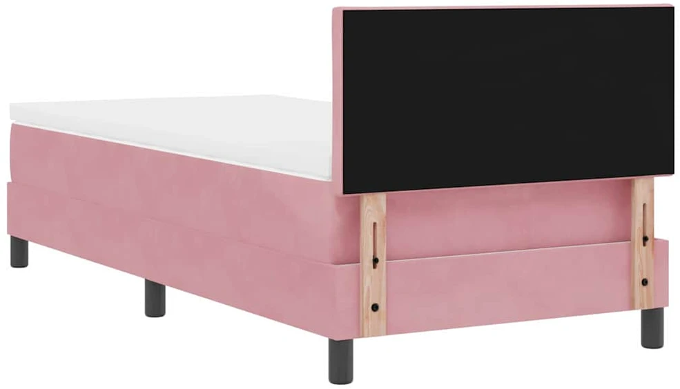 LED Čiužinio Lova su LED juostelėmis Rožinė 90 x 190 cm Aksomas
