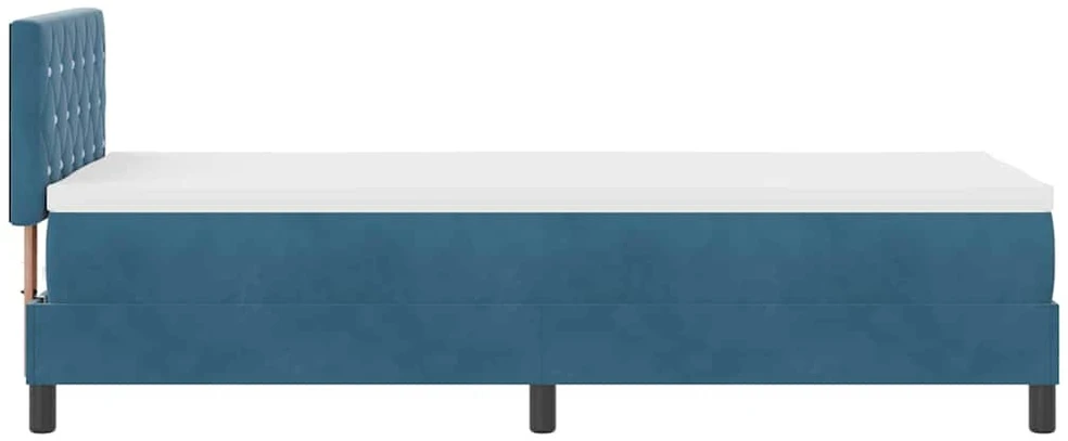 LED Čiužinio Lova Tamsiai mėlyna 80 x 200 cm Aksomas