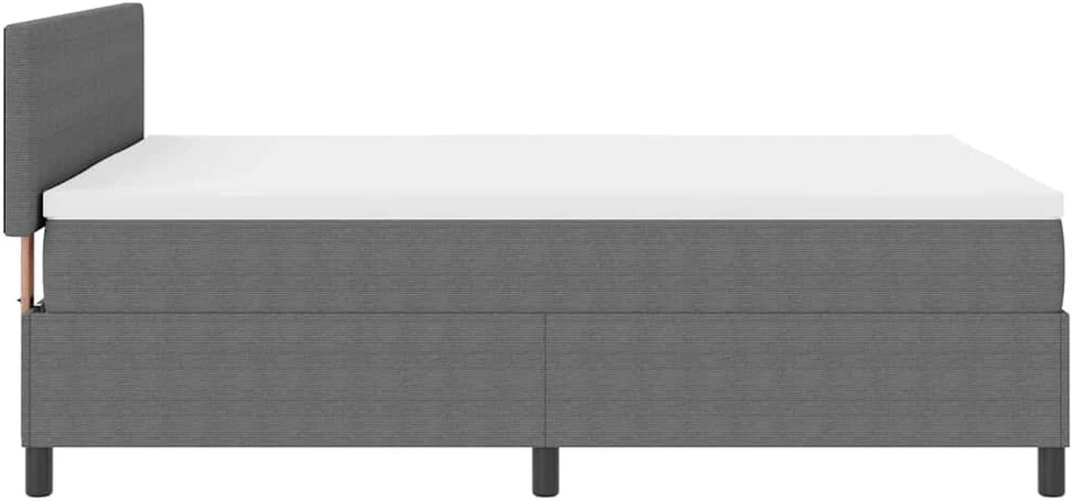 LED Čiužinio Lova Šviesiai pilka ir balta. 140 x 190 cm