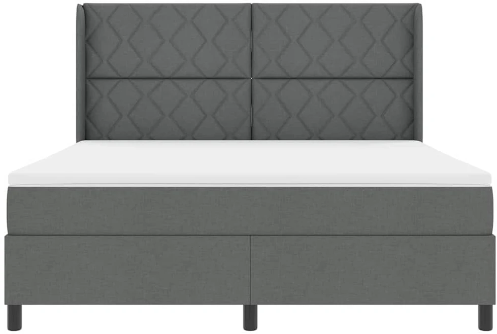LED Čiužinio Lova Tamsiai pilka 180 x 200 cm audinys
