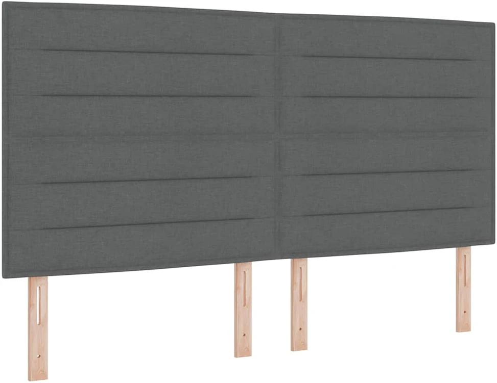 LED Čiužinio Lova Tamsiai pilka 200 x 200 cm audinys