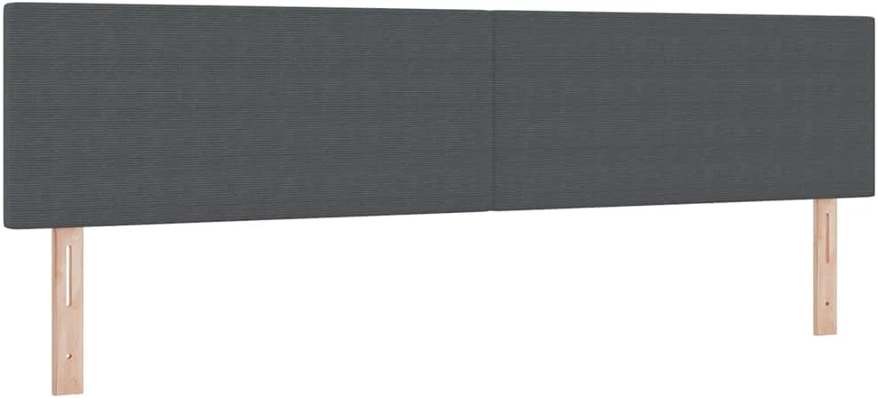 LED Čiužinio Lova Tamsiai pilka ir balta 200 x 200 cm