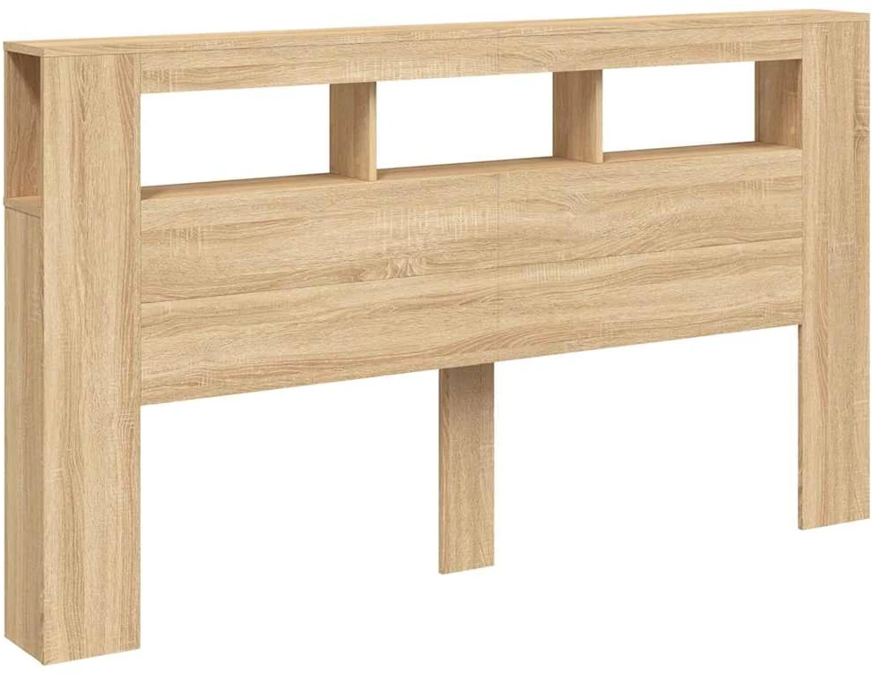 LED galvūgalis, ąžuolo, 180x18,5x103,5cm, apdirbta mediena