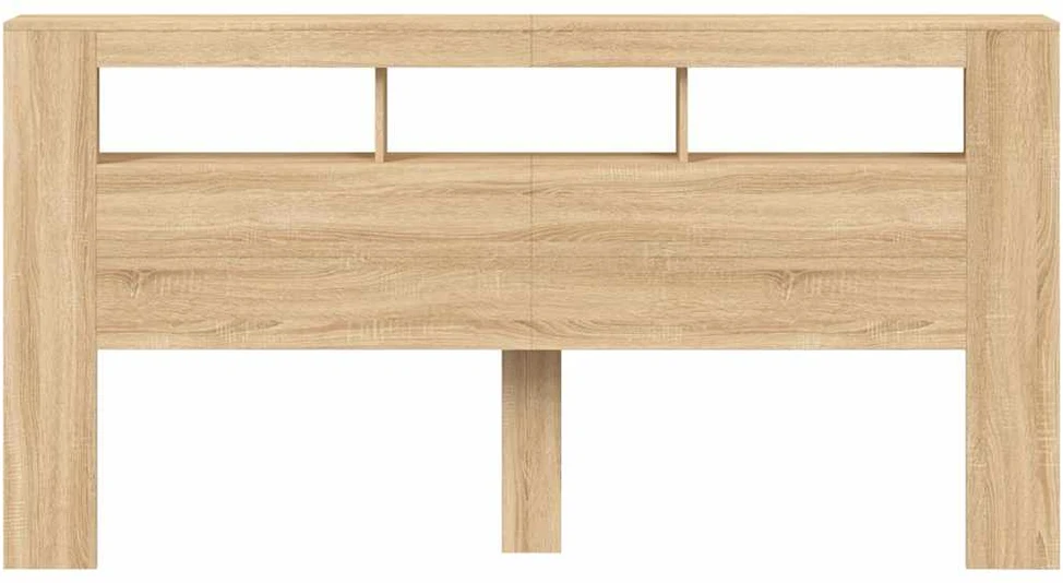 LED galvūgalis, ąžuolo, 200x18,5x103,5cm, apdirbta mediena