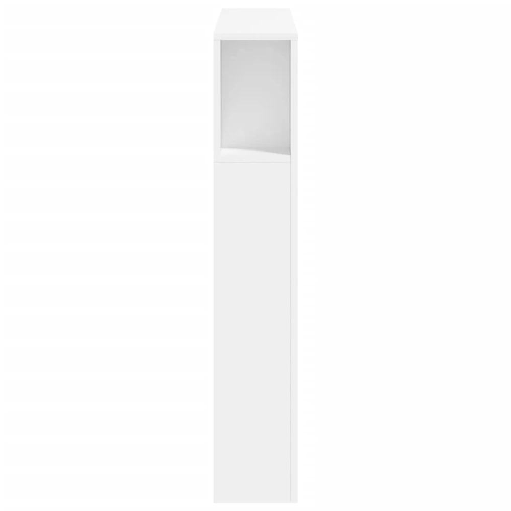 LED galvūgalis, baltas, 100x18,5x103,5cm, apdirbta mediena