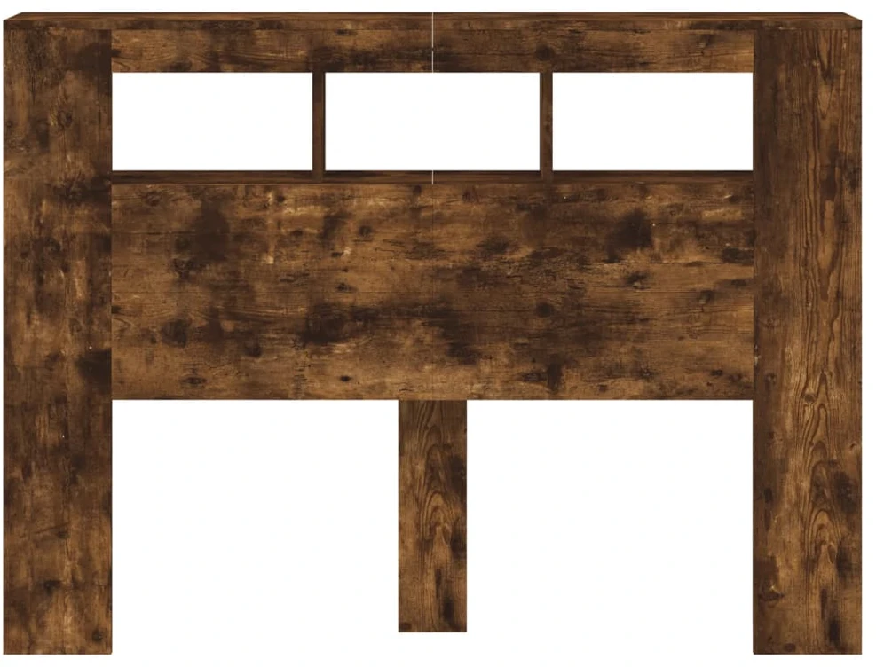LED galvūgalis, dūminio ąžuolo, 140x18,5x103,5cm, mediena