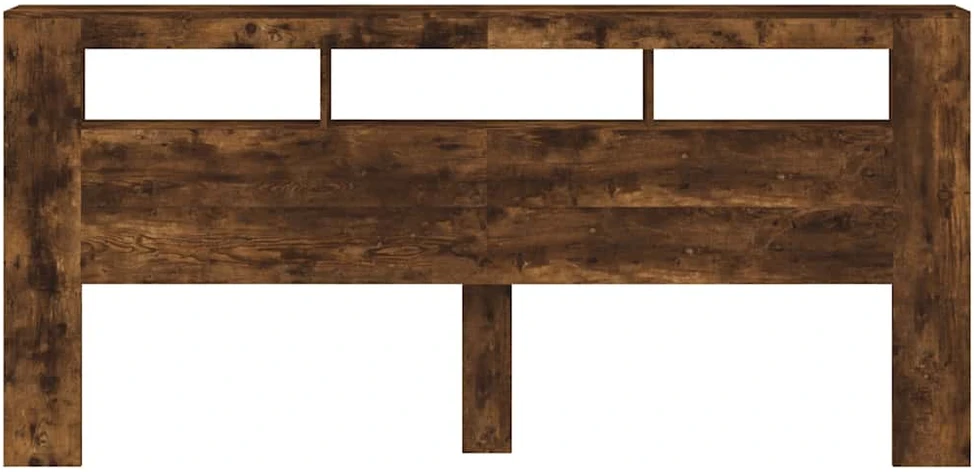LED galvūgalis, dūminio ąžuolo, 220x18,5x103,5cm, mediena