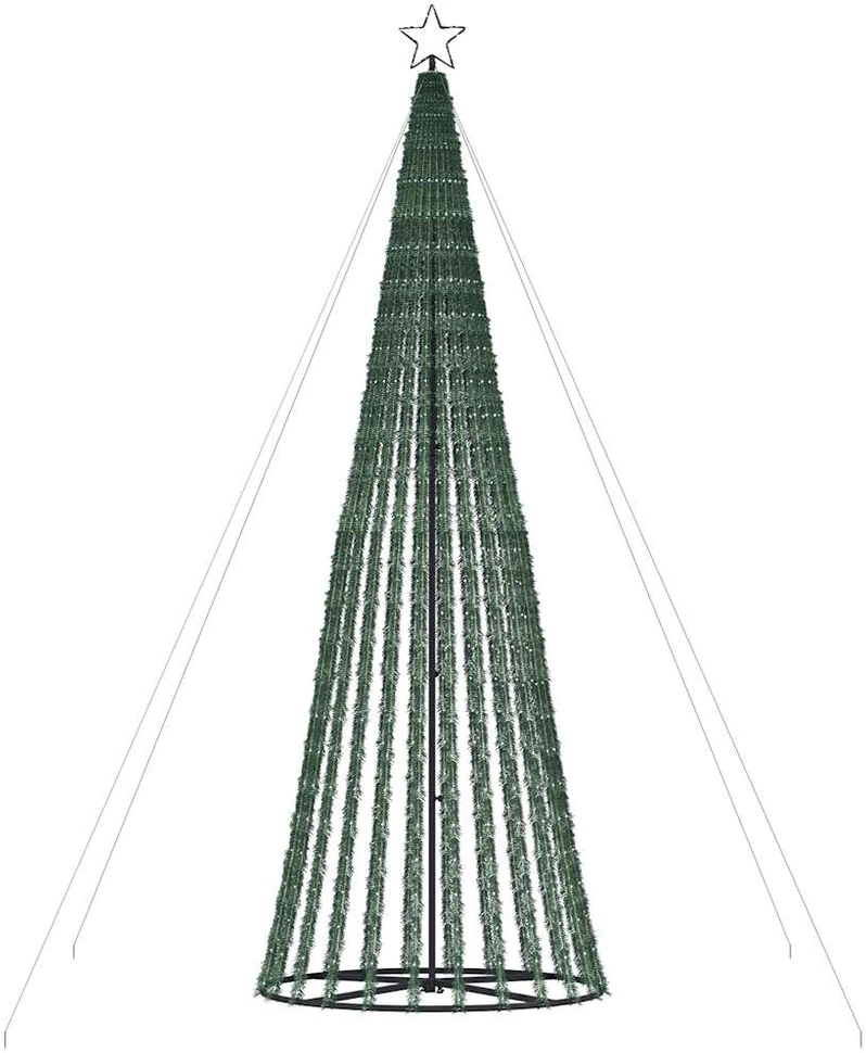 LED Kalėdų eglutė 1028 LEDs Šalta Balta 403 cm