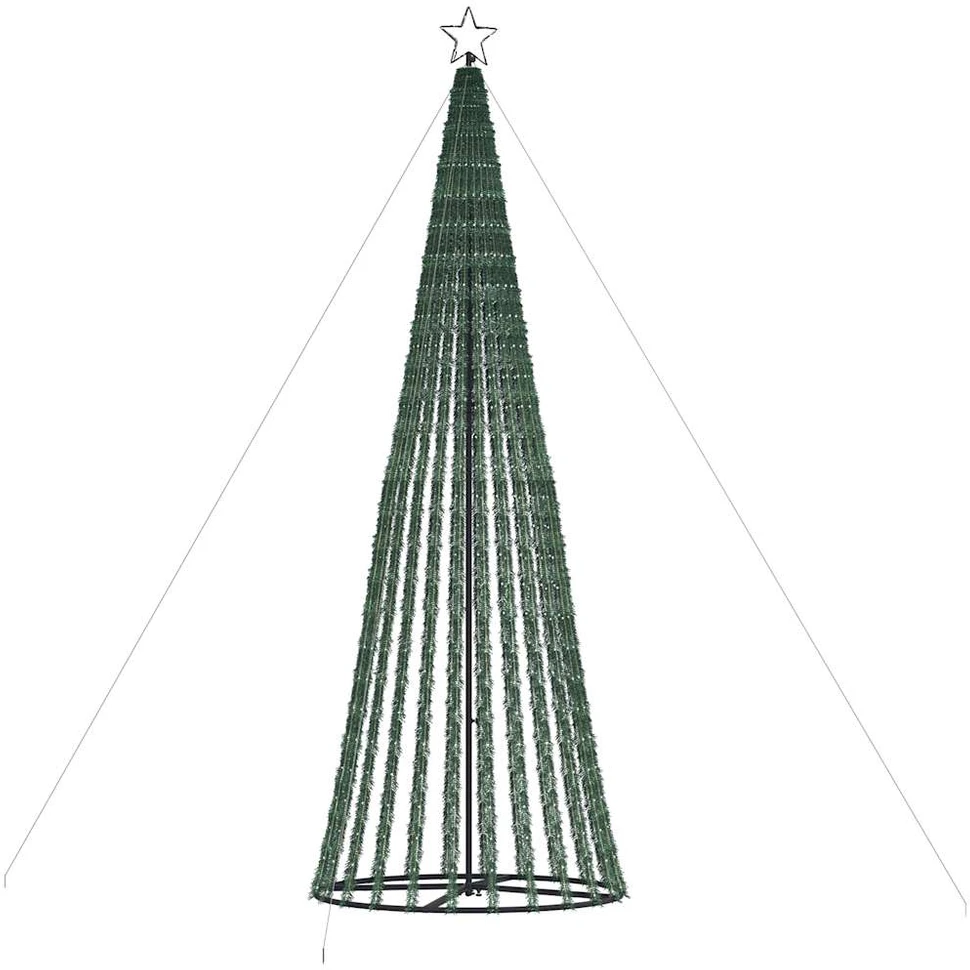 LED Kalėdų eglutė 1028 LEDs Šilta Balta 403 cm