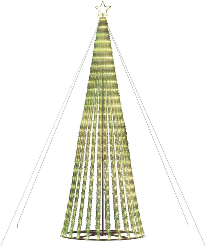 LED Kalėdų eglutė 1028 LEDs Šilta Balta 403 cm