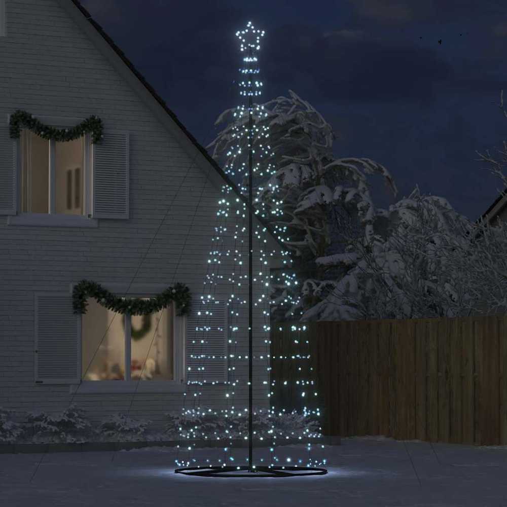 LED Kalėdų eglutė 1534 LEDs Šaltai Balta 500 cm