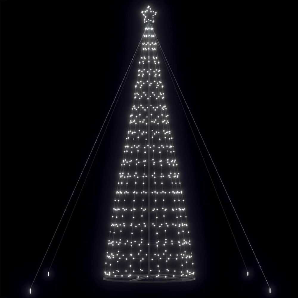 LED Kalėdų eglutė 1534 LEDs Šaltai Balta 500 cm