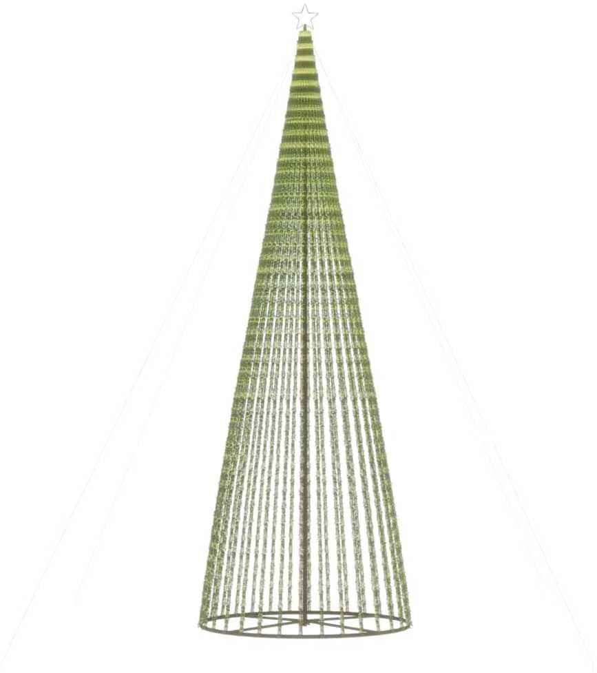 Šviečianti Kalėdų eglutė, 500cm, 1544 LED, kūgio formos