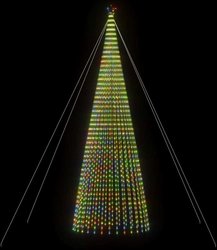 Šviečianti Kalėdų eglutė, 500cm, 1544 LED, kūgio formos