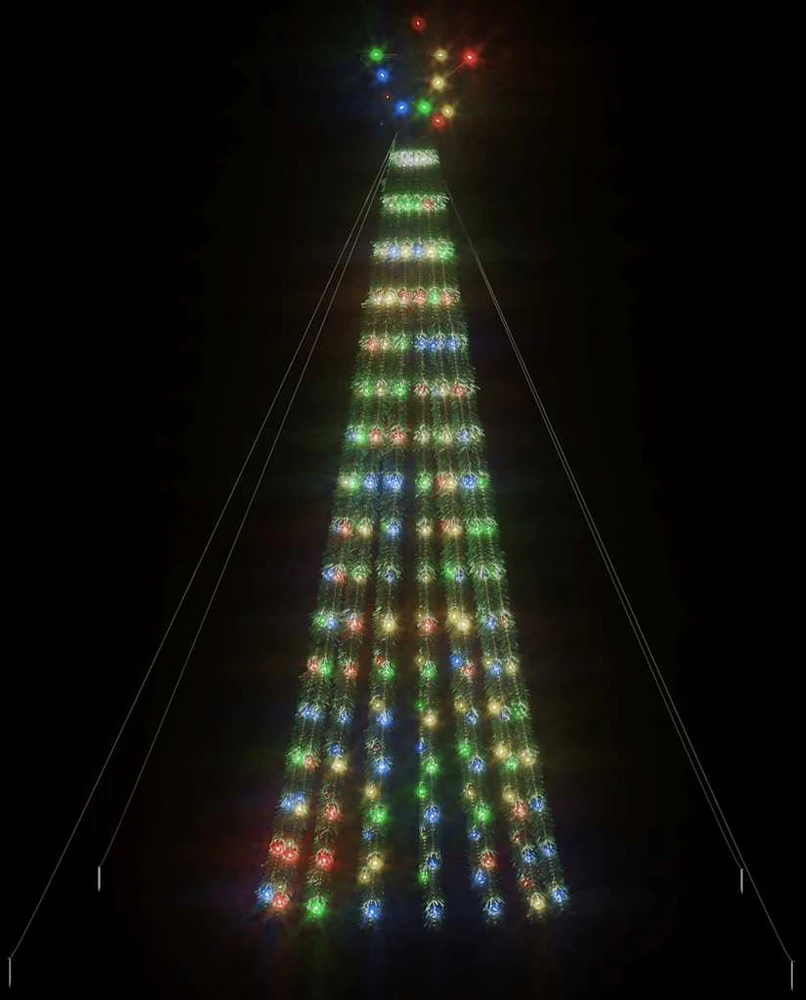 Šviečianti Kalėdų eglutė, 180cm, 275 LED, kūgio formos