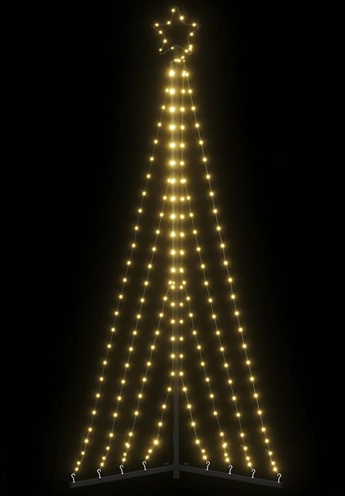 LED Kalėdų eglutė 339 LED Šiltai Balta 182 cm