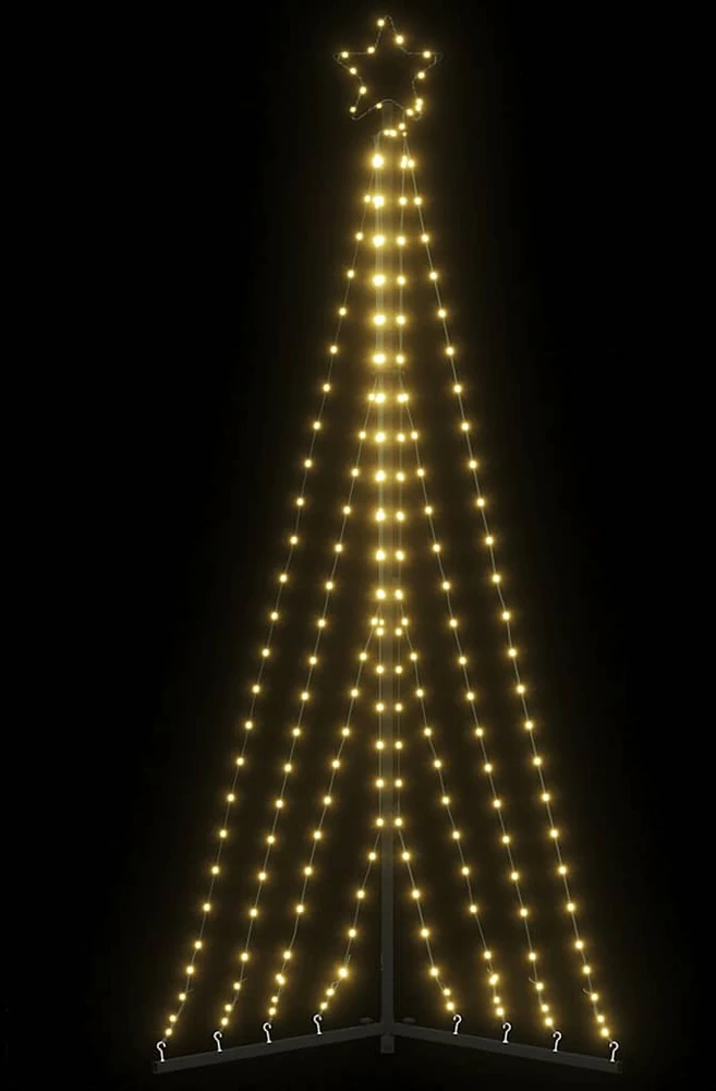 LED Kalėdų eglutė 339 LED Šiltai Balta 187 cm