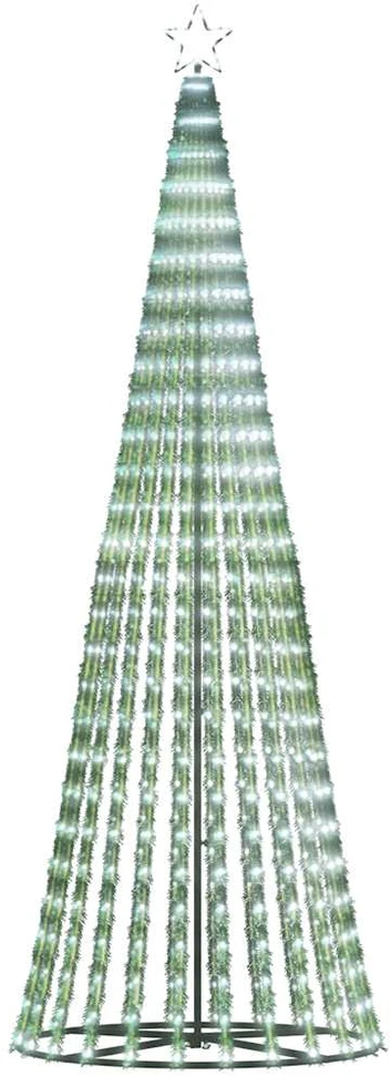 Šviečianti Kalėdų eglutė, 247cm, 475 šaltos LED, kūgio formos