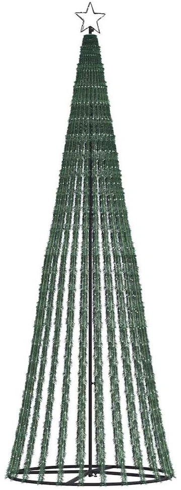 Šviečianti Kalėdų eglutė, 247cm, 475 šaltos LED, kūgio formos