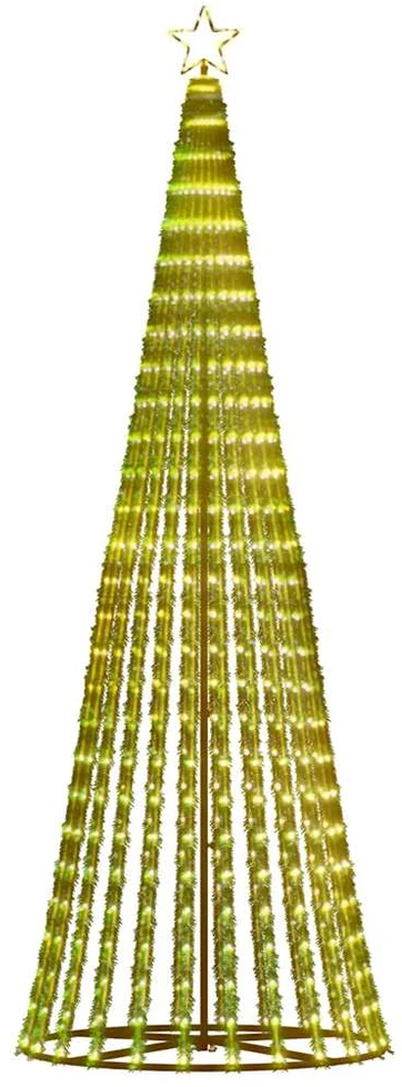 LED Kalėdų eglutė 475 LED Šiltai balta 247 cm