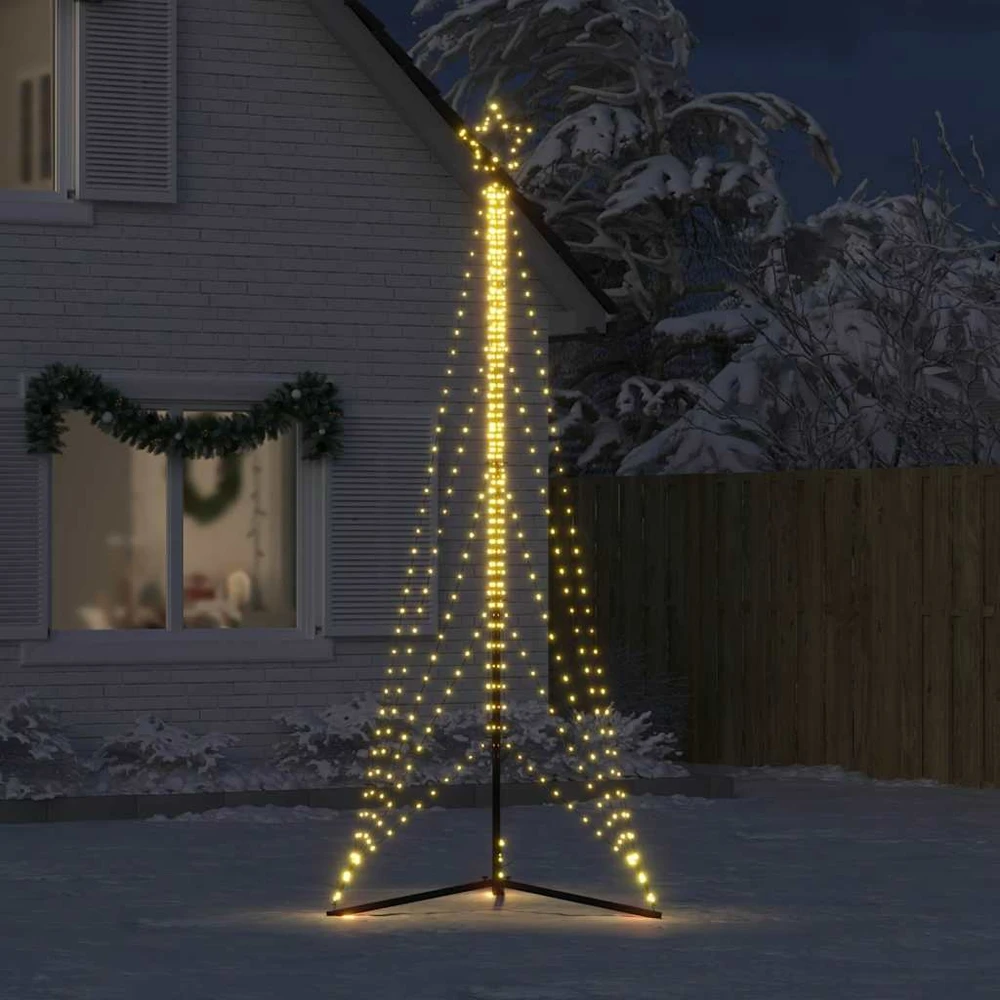 LED Kalėdų eglutė 525 LEDs Šilta Balta 302 cm