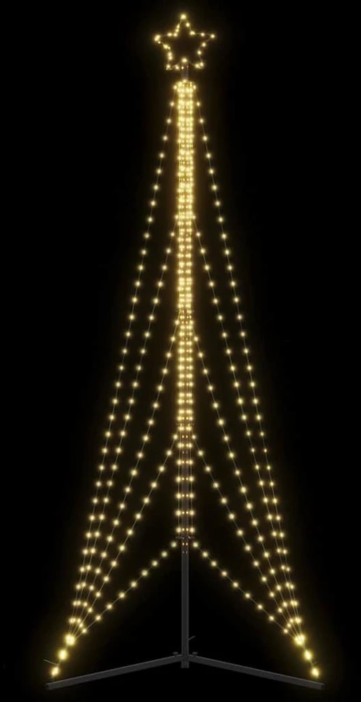 LED Kalėdų eglutė 525 LEDs Šilta Balta 302 cm