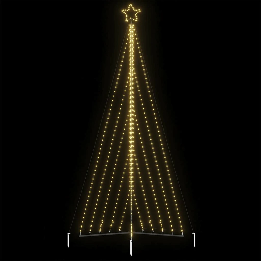 LED Kalėdų eglutė 570 LEDs Šilta Balta 399 cm