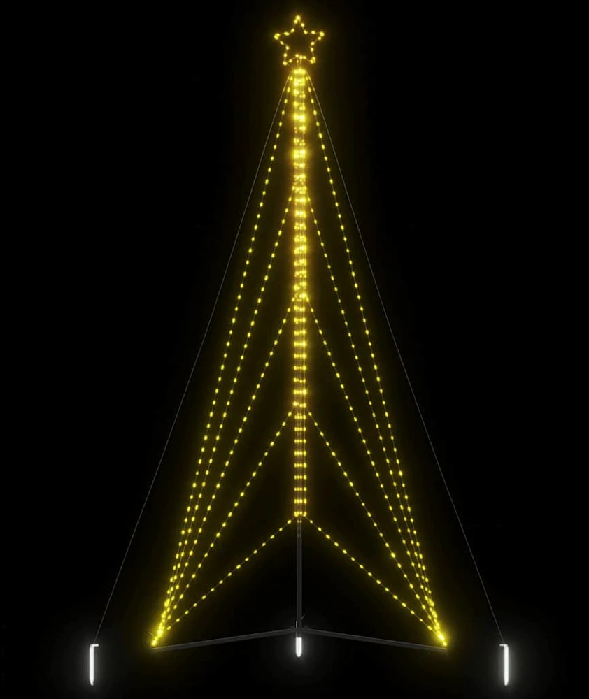 LED Kalėdų eglutė 615 LEDs Šiltai balta 404,5 cm