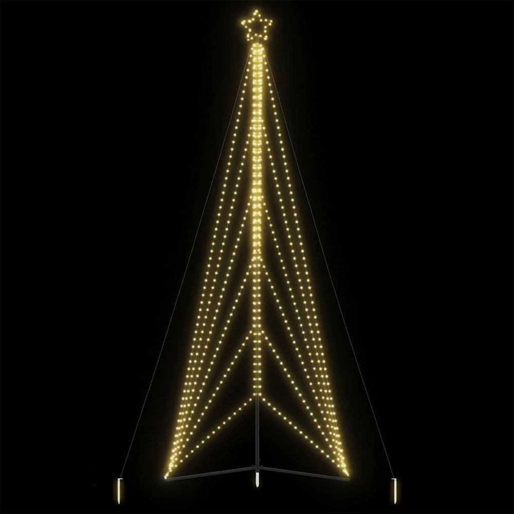 LED Kalėdų eglutė 861 LEDs Šilta Balta 478 cm