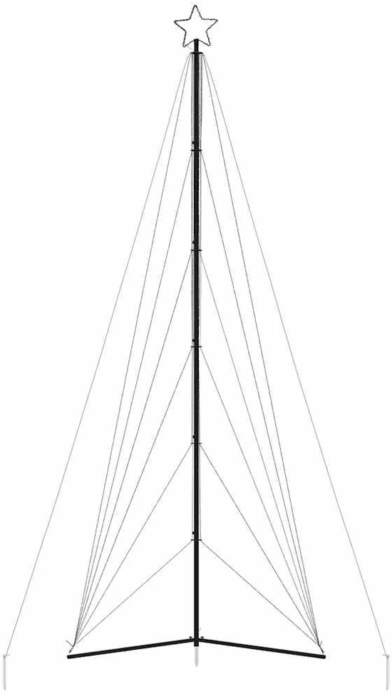 LED Kalėdų eglutė 861 LEDs Šilta Balta 478 cm
