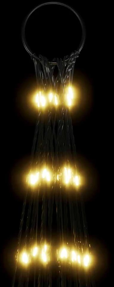 Kalėdų eglutė ant vėliavos stiebo, 800cm, 3000 šiltų LED
