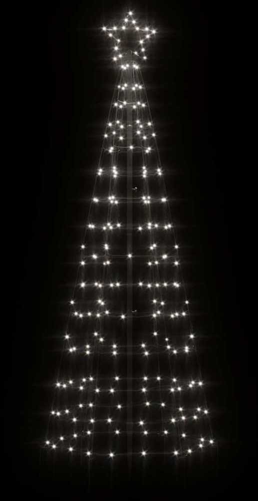 Šviečianti Kalėdų eglutė, 180cm, 220 šaltų LED, kūgio formos