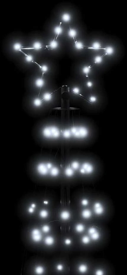 Šviečianti Kalėdų eglutė, 300cm, 570 šaltų LED, kūgio formos