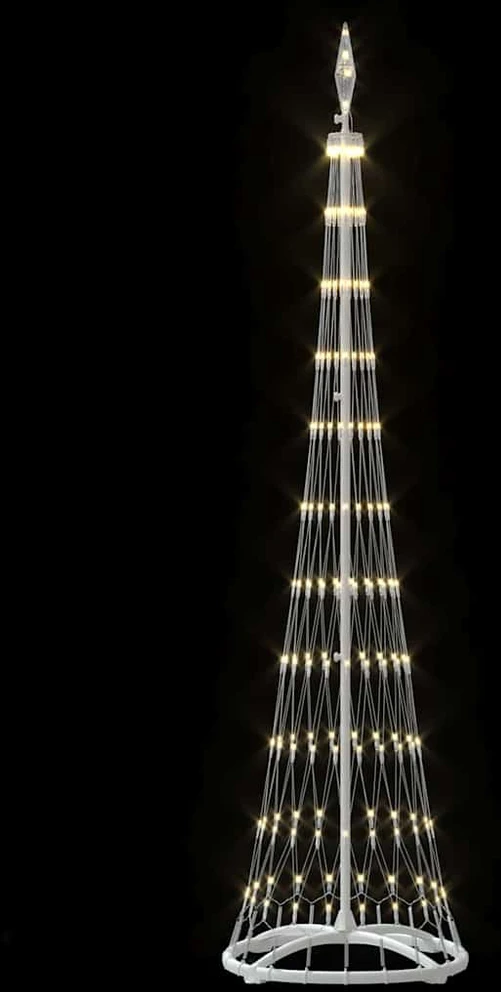 LED Kalėdų medis Šilta balta 51 x 51 x 190 cm metalas