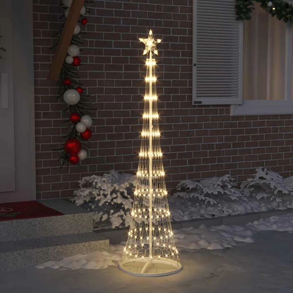 LED Kalėdų medis Šilta balta 51 x 51 x 190 cm metalas