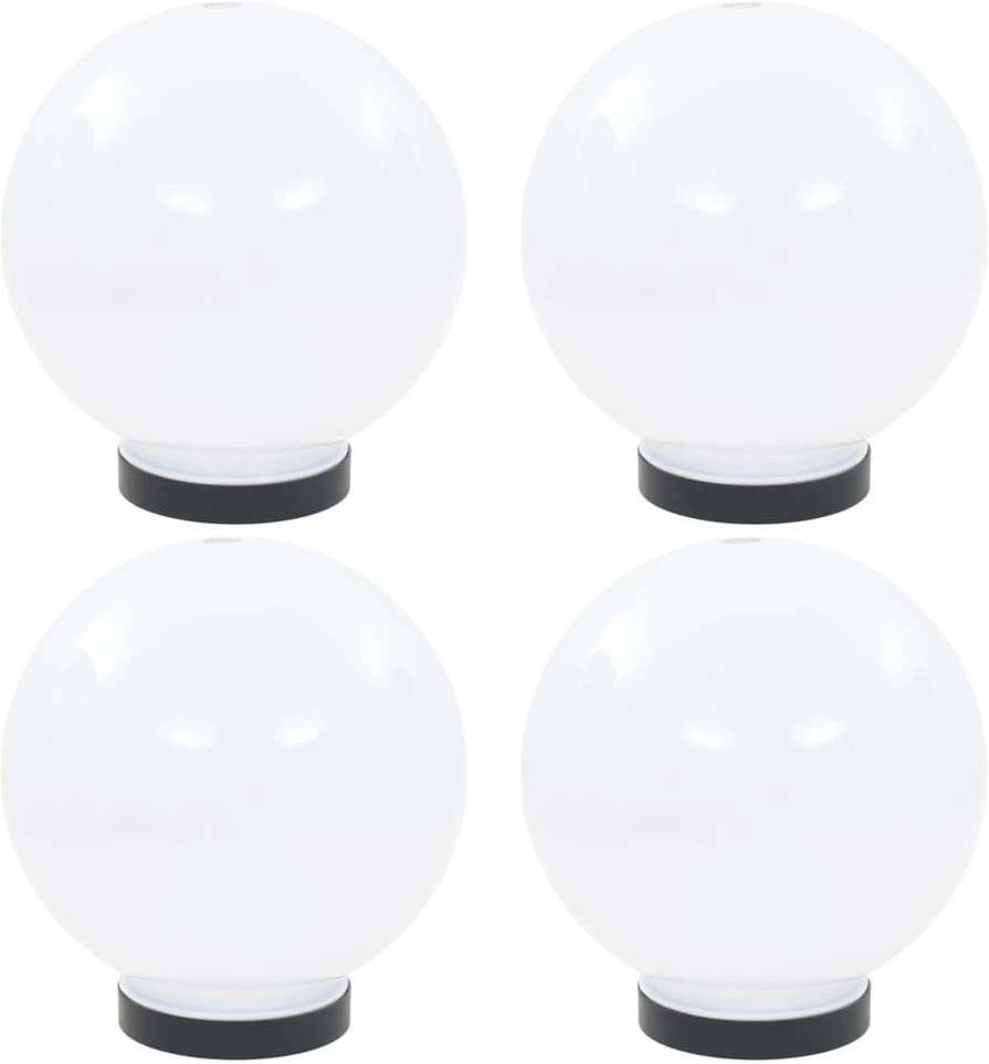 LED lempos, rutulio formos, 4vnt., sferinės, 20cm, PMMA