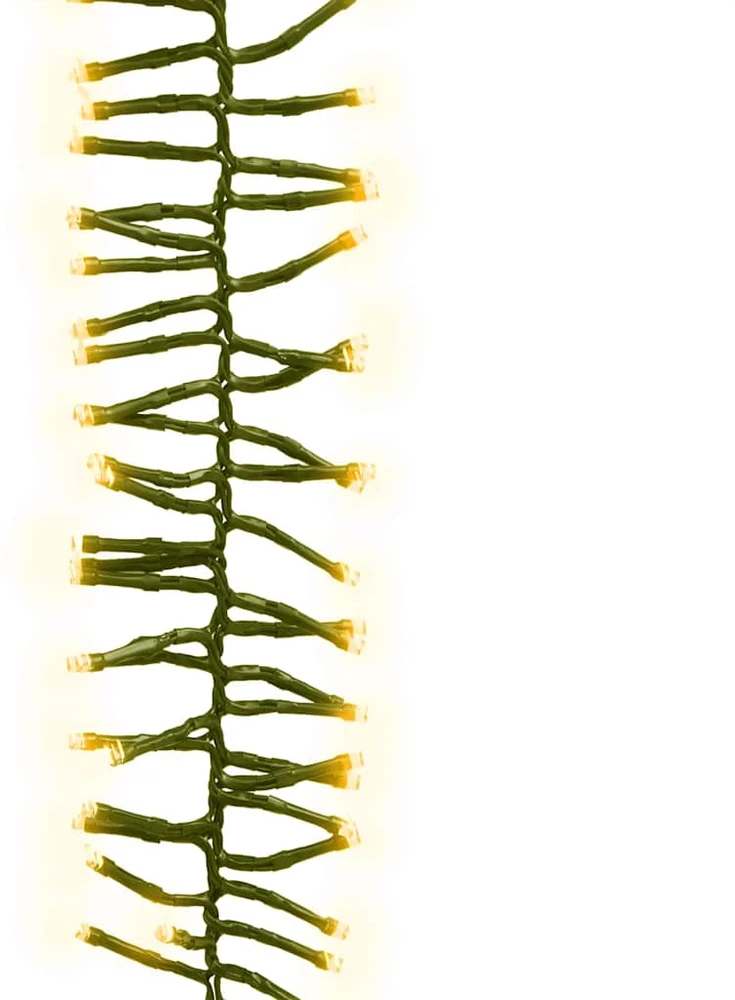 LED lempučių girlianda, 23m, PVC, 3000 šiltų baltų LED, tanki
