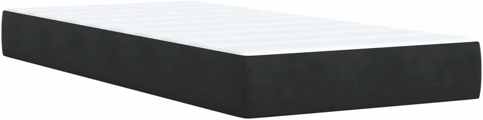 Lova LED lovos čiužinys su LED apšvietimu Juoda 80 x 200 cm Aksomas