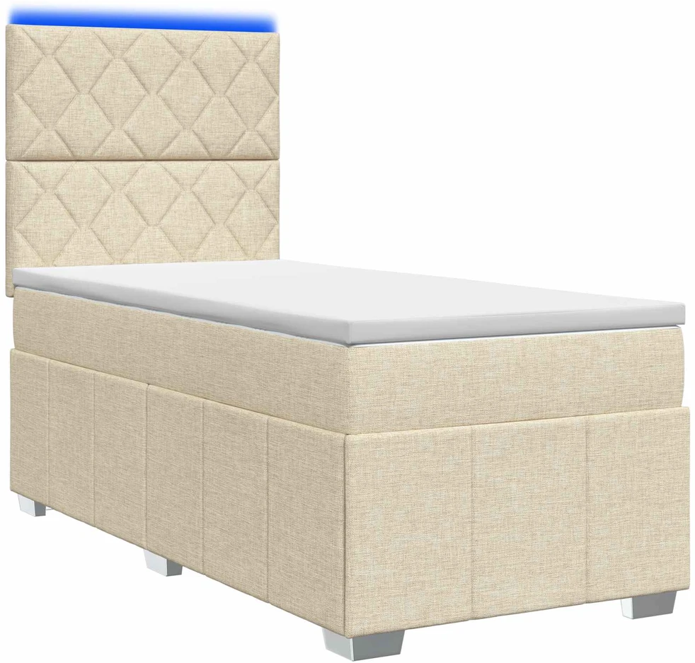 Lova LED lovos čiužinys su LED apšvietimu Kreminė 90 x 200 cm