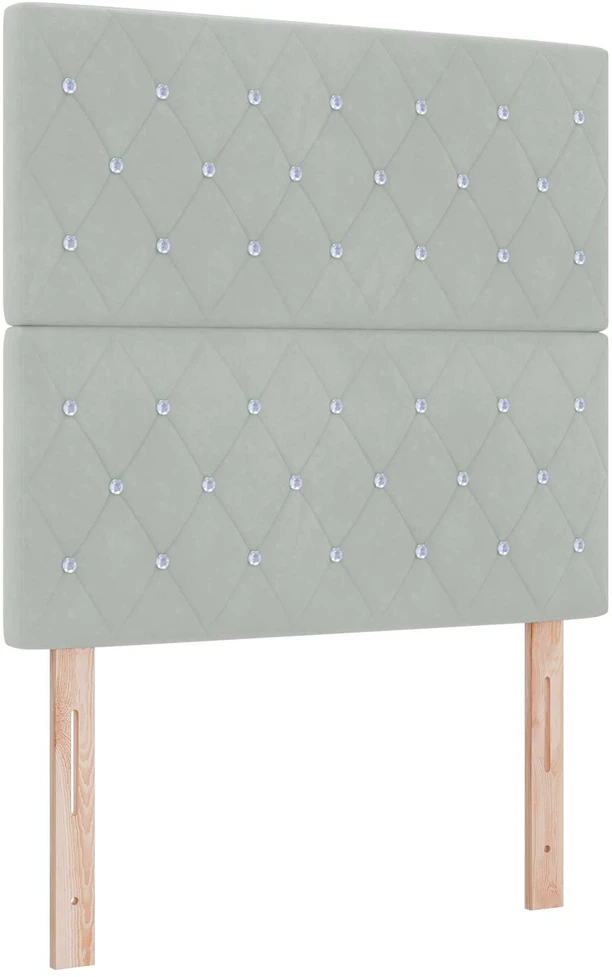 Lova LED lovos čiužinys su LED apšvietimu Šviesiai pilka 90 x 190 cm