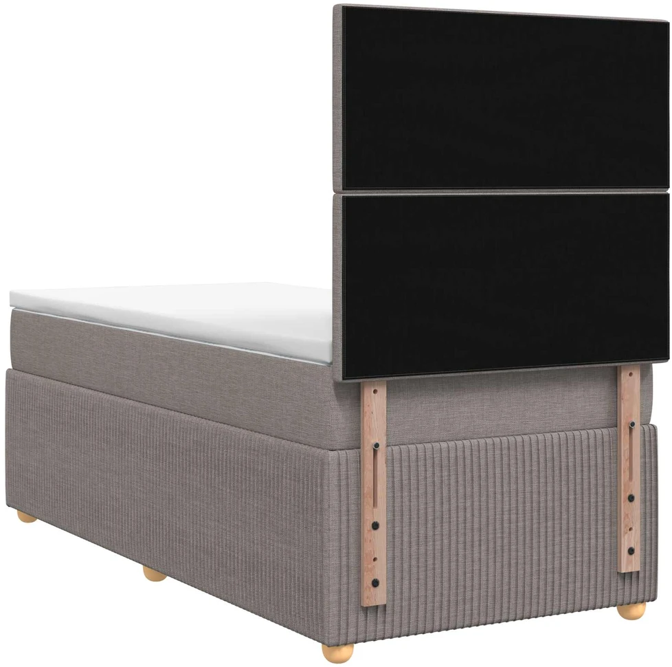 Lova LED lovos čiužinys su LED apšvietimu Taupe 80 x 200 cm Audinys