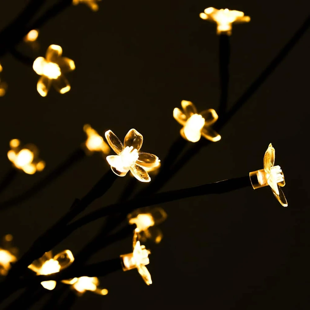 LED medis su vyšnių žiedais, 400cm, 672 šiltos baltos LED