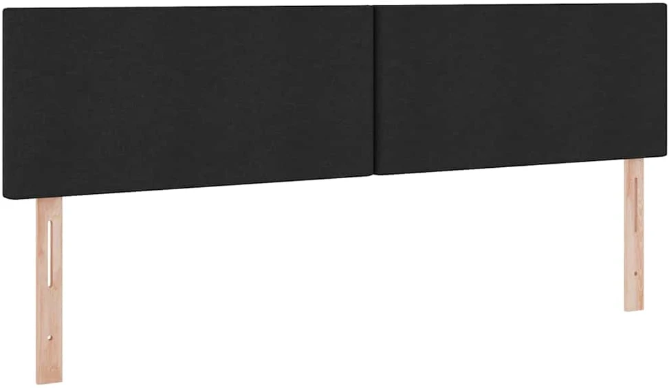 LED saugojimo lova su čiužiniu Juoda 180 x 200 cm Audinys