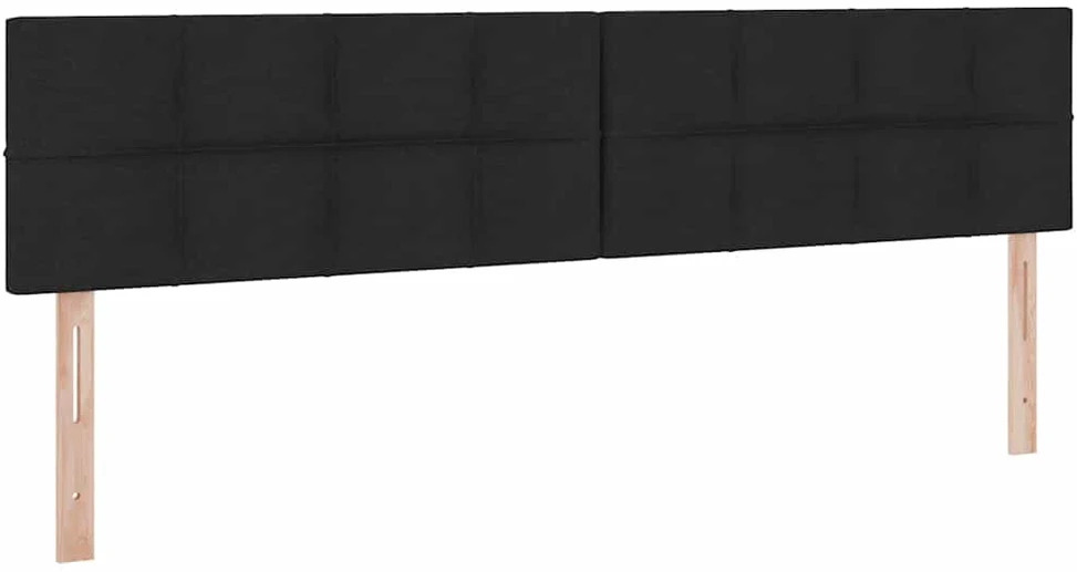 LED saugojimo lova su čiužiniu Juoda 200 x 200 cm Audinys