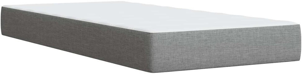 LED saugojimo lova su čiužiniu Šviesiai pilka 90 x 200 cm