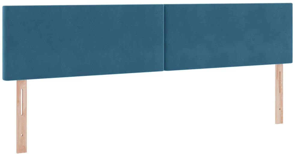 LED saugojimo lova su čiužiniu Tamsiai mėlyna 200 x 200 cm