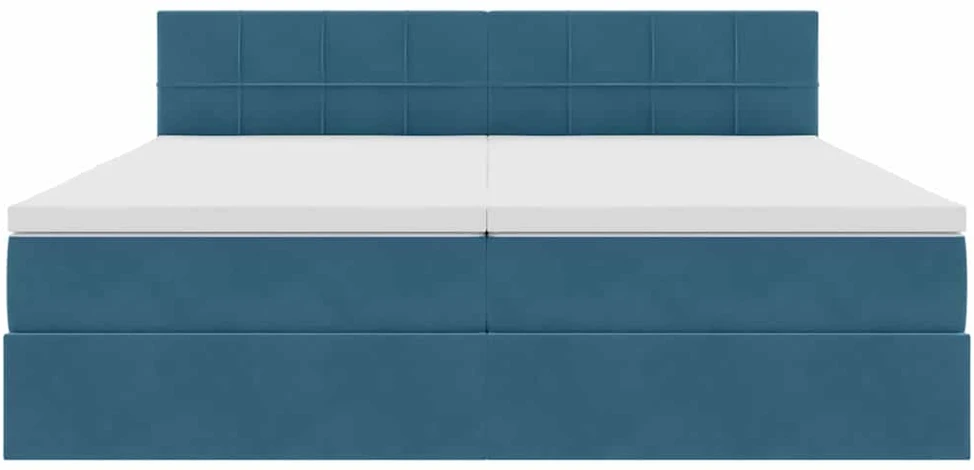 LED saugojimo lova su čiužiniu Tamsiai mėlyna 180 x 200 cm