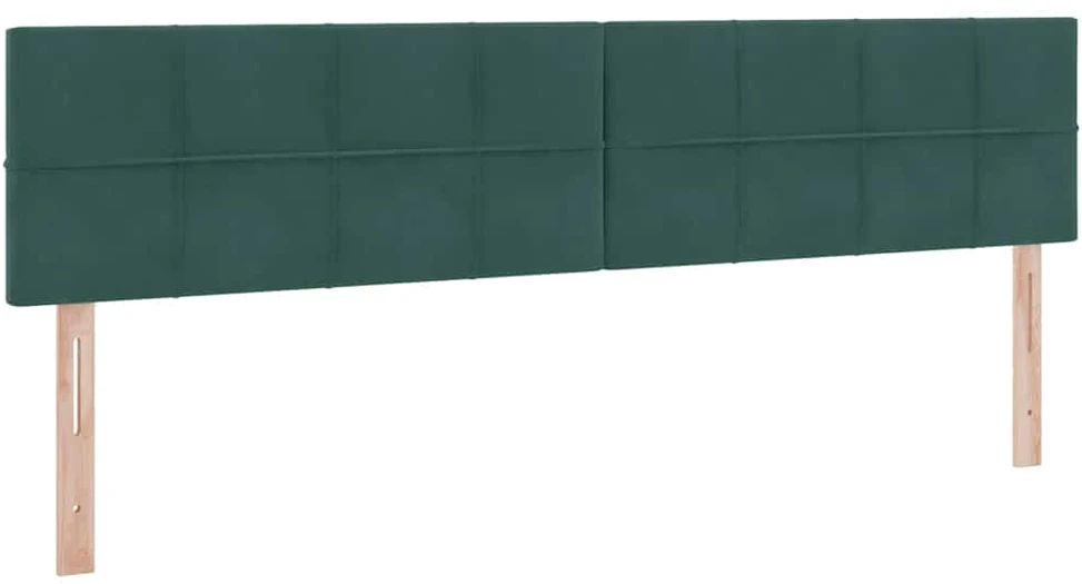 LED saugojimo lova su čiužiniu Tamsiai žalia 200 x 200 cm