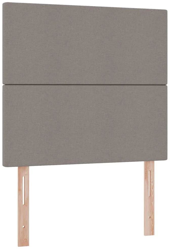 LED saugojimo lova su čiužiniu Taupe 100 x 200 cm Audinys