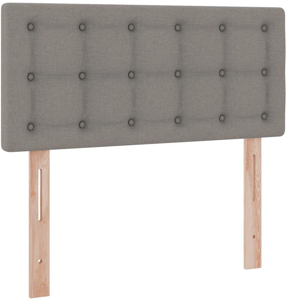 LED saugojimo lova su čiužiniu Taupe 100 x 200 cm Audinys